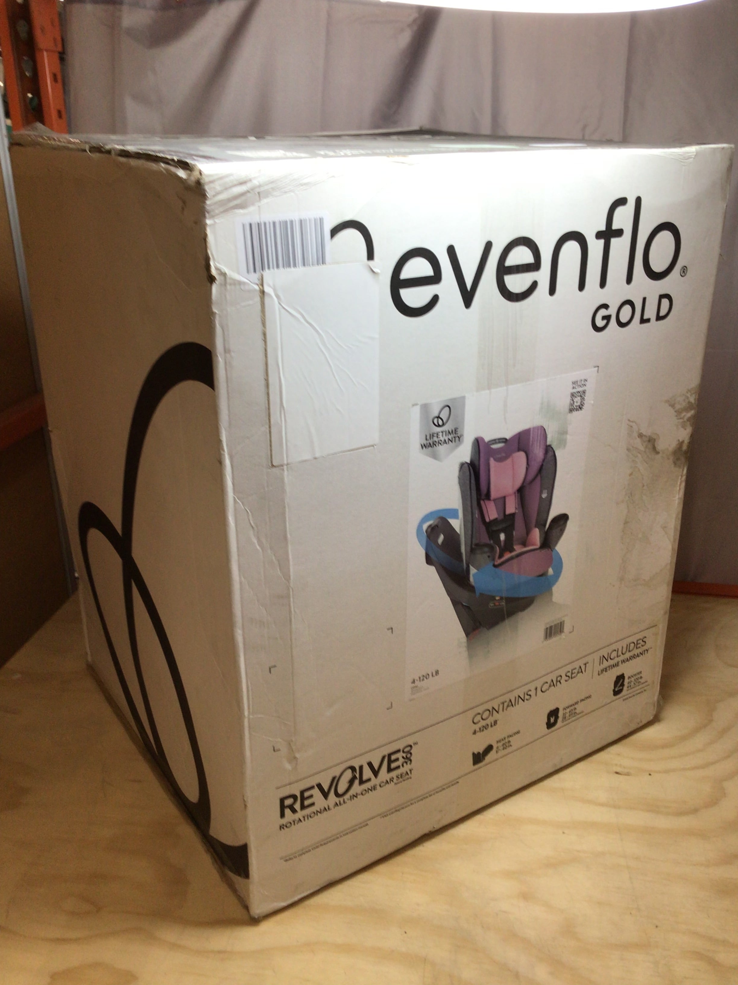 Evenflo 35312337AZ Gold Revolve 360 Car Seat Opal New Open Box Exp. 12/2032 (8093196943598)